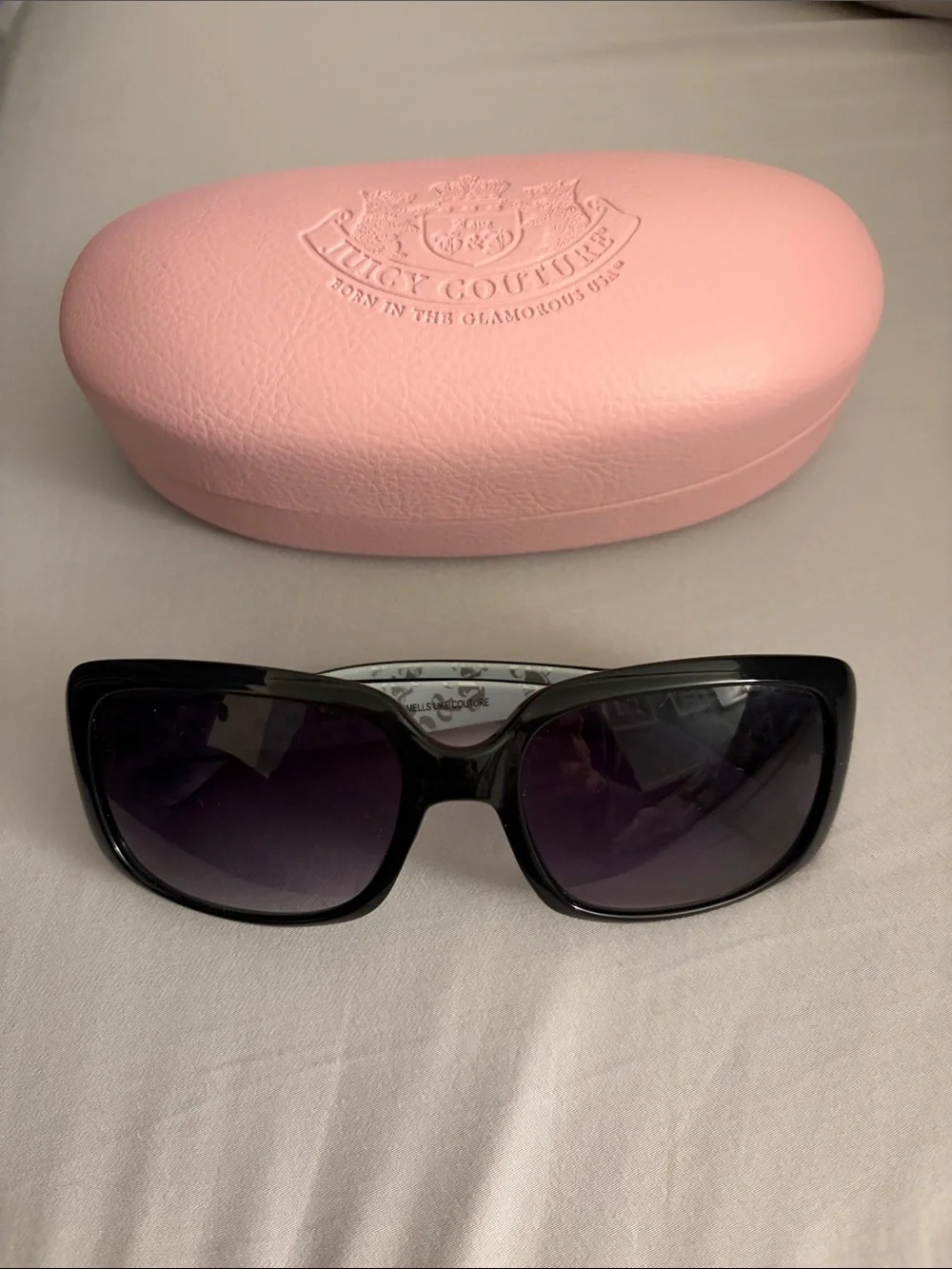 Juicy Couture Black Sunglasses with Purple Lenses